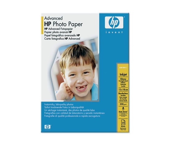 Papier HP Advanced Photo Paper, Gloss, 13x18cm, 25szt., 250g/m2