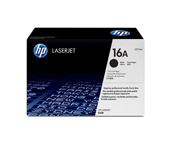 HP 16A Black LJ Toner Cart, Q7516A (12,000 pages)