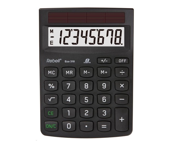 REBELL kalkulačka - Eco 310 - černá