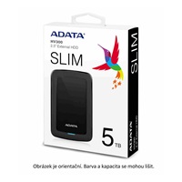 ADATA Externí HDD 1TB 2,5" USB 3.1 HV300, černý