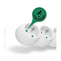 CONNECT IT prodlužovací kabel 230V, 5 zásuvek, 2 m, bez vypínače (bílý)