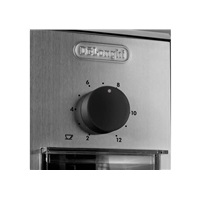 DeLonghi KG89 mlýnek na kávu, 110 W, nastavení hrubosti, kontrolka, ocelové kameny, bezpečnostní systém, černý