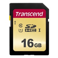 TRANSCEND SDHC karta 16GB 500S, UHS-I U1 (R:95/W:60 MB/s)