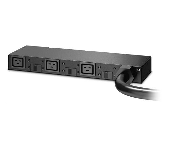 APC Rack PDU, Basic, 0U/1U, 220-240V, 63A, (3) C19, IEC 309 63A 2P+PE (3.66m)