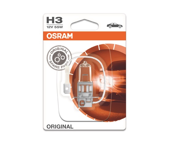 OSRAM autožárovka H3 STANDARD 12V 55W PK22s (Blistr 1ks)