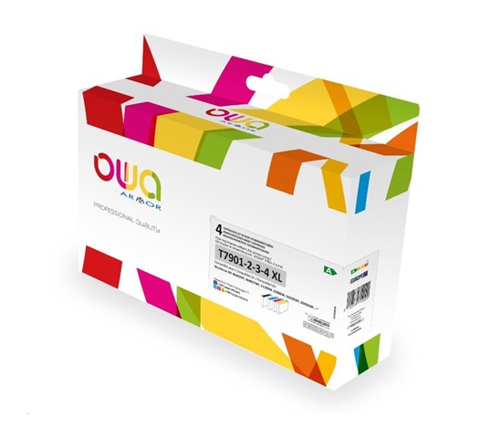 OWA Wkład ARMOR do EPSON PACK 4 REMAN. T79XL BCMY, 45.5ml/3x19.5ml/2690p/3x2000p, T7901/T7902/T7903/T7904,CMYK