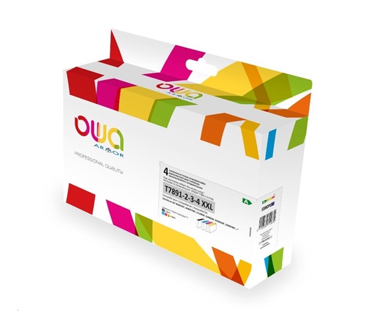 OWA Wkład ARMOR do EPSON PACK 4 REMAN. T789 BCMY, 73ml/3x38ml, T789140/T789240/T789340/789440, CMYK