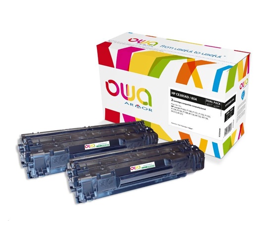 Toner OWA Armor do HP LJ P1002,1100,1102,1103,1104,1106,1108,M1130,1132,1136,1210,1212  2x1600 stron, CE285AD, black