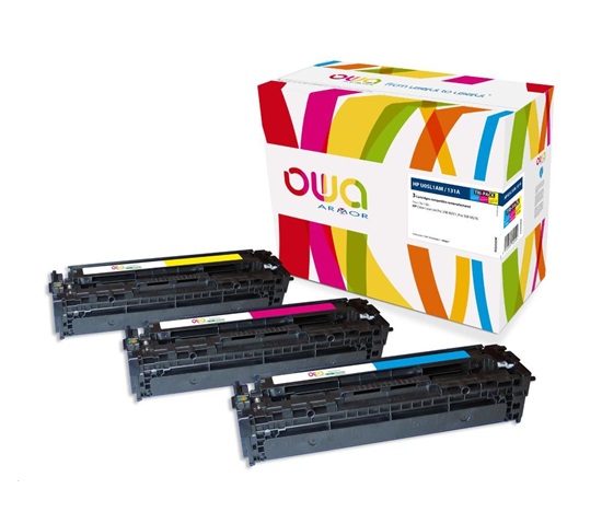 Toner OWA Armor do HP Color LJ Pro200 M251, M276, 3x1800 stron, U0SL1AM, barevná/C+M+Y
