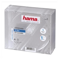 Hama náhradný cd obal, priehľadný, 5 ks