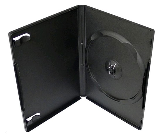 DVD box 100pack na 1xDVD czarny-case tl. 14mm