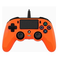 Nacon Wired Compact Controller - ovladač pro PlayStation 4 - oranžový