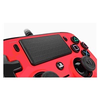 Nacon Wired Compact Controller - ovladač pro PlayStation 4 - červený