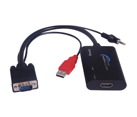 PREMIUMCORD Převodník elektronický VGA+audio na HDMI