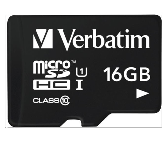 VERBATIM Tablet microSDHC C10/U1 with USB reader 16GB (R:45MB/s, W:10MB/s)