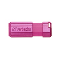 VERBATIM Flash Disk 16GB Hi-Speed Store ‘n‘ Go, Pinstripe, USB 2.0, Hot růžová