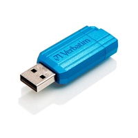 VERBATIM Flash Disk 16GB Hi-Speed Store ‘n‘ Go, Pinstripe, USB 2.0, Caribbean modrá