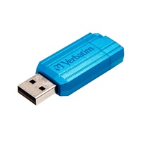 VERBATIM Flash Disk 16GB Hi-Speed Store ‘n‘ Go, Pinstripe, USB 2.0, Caribbean modrá