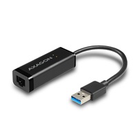 AXAGON ADE-SR, USB-A 3.2 Gen 1 - karta sieciowa Gigabit Ethernet, instalacja automatyczna, czarna