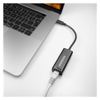 AXAGON ADE-SRC, USB-C 3.2 Gen 1 - karta sieciowa Gigabit Ethernet, instalacja automatyczna, czarna