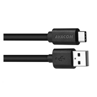 Datový a nabíjecí kabel USB - USB Type-C, 100cm, černá