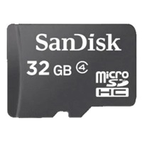 SanDisk MicroSDHC karta 32GB (Class 4) + adaptér