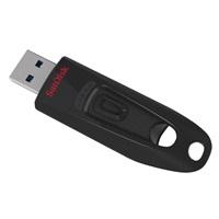 SanDisk Flash Disk 128GB Ultra, USB 3.0, černá (GREAT FOR TV MESSAGE ON PACK)