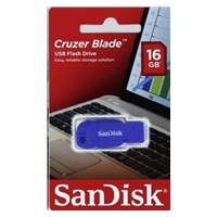 SanDisk Flash Disk 16GB Cruzer Blade, USB 2.0, modrá