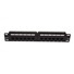 10" Patch panel LEXI-Net 12port, UTP, Cat5E, duální svorkovnice, černý