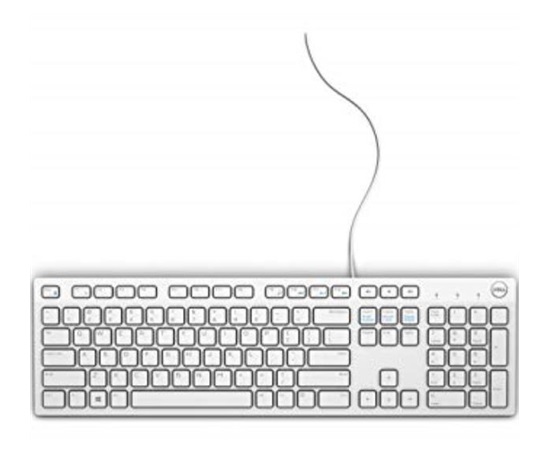 DELL Multimedia Keyboard-KB216 - German (QWERTZ) - White