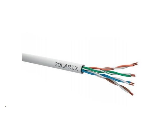 Kabel typu linka Solarix CAT5E UTP PVC szary box 305m