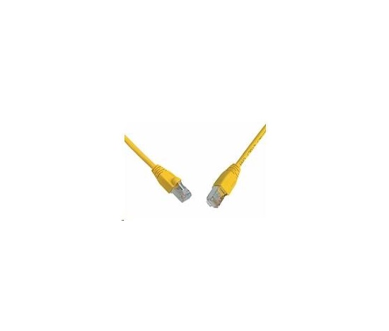 Patch kabel CAT5E SFTP PVC 2m žlutý snag-proof