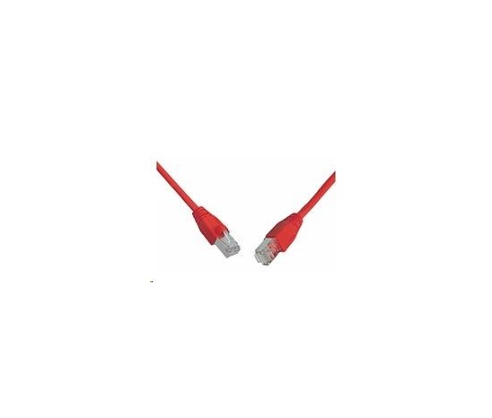 Patchcord CAT5E SFTP PVC 3m czerwony snag-proof