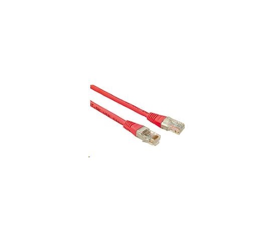 Patchcord CAT5E UTP PVC 0,5m czerwony non-snag-proof