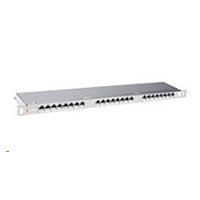 Patch panel Solarix 24xRJ45 CAT6 STP z wspornikiem 0,5U