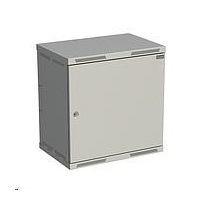 Solarix rozvaděč nástěnný SENSA 12U 400mm, dveře plech, RAL 7035 SENSA-12U-64-21-G