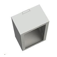 Solarix rozvaděč nástěnný SENSA 12U 400mm, dveře plech, RAL 7035 SENSA-12U-64-21-G