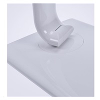 Solight LED stolní lampička stmívatelná, 12W, volba teploty světla, USB, bílý lesk