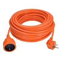 Solight prodlužovací přívod - spojka, 1 zásuvka, 20m, 3 x 1,5mm2, oranžová