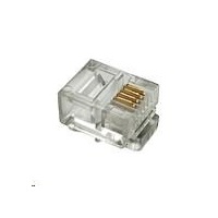 Konektor RJ11 CAT3 UTP 6p4c nieekranowany na linkę