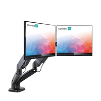 CONNECT IT TwinArm stolní držák na 2 monitory, záruka 30 let, ČERNÝ