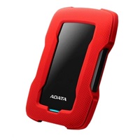 ADATA Externí HDD 2TB 2,5" USB 3.1 HD330, RED COLOR BOX, červený (gumový, nárazu odolný)