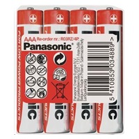 PANASONIC Zinkouhlíkové baterie Red Zinc R03RZ/4P AAA 1,5V (shrink 4ks)