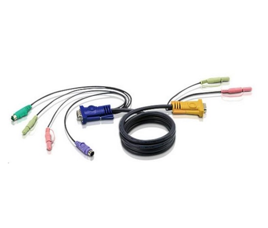 ATEN KVM sdružený kabel k CS-1732,1734, 1754, 1758, PS/2, 3m