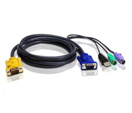 ATEN KVM sdružený kabel k CS-82U,84U,CL-5808, 5816 USB + PS/2, 3m