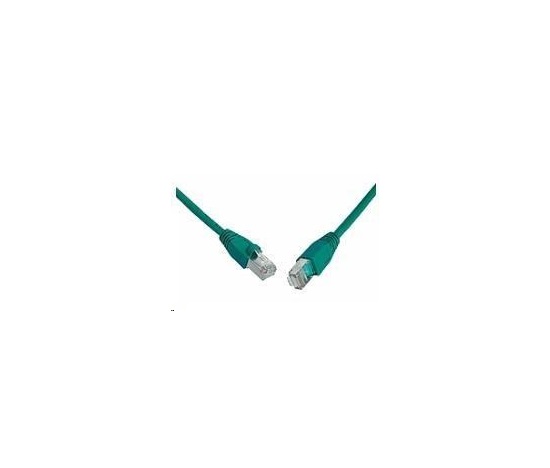 Patchcord CAT5E SFTP PVC 3m zielony snag-proof