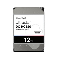 Western Digital Ultrastar® HDD 12TB (HUH721212ALE600) DC HC520 3.5in 26.1MM 256MB 7200RPM SATA 512E ISE (GOLD)