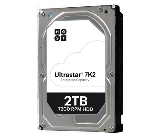 Western Digital Ultrastar® HDD 2TB (HUS722T2TALA604) DC HA210 3.5in 26.1MM 128MB 7200RPM SATA 512N SE (GOLD WD2005FBYZ)