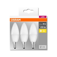OSRAM LED BASE CL B Fros. 5,7W 827 E14 470lm 2700K (CRI 80) 10000h A+ (Krabička 3ks)