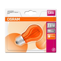 OSRAM LED Filament STAR ClasP 230V 1,6W 827 E27 noDIM Sklo čiré ORANGE lm 2700K 15000h (blistr 1ks)